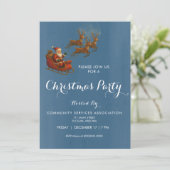 Uitnodiging voor kerstfeestdagen (Staand voorkant)