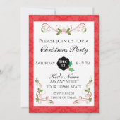 Uitnodiging voor kerstfeestdagen (Voorkant)