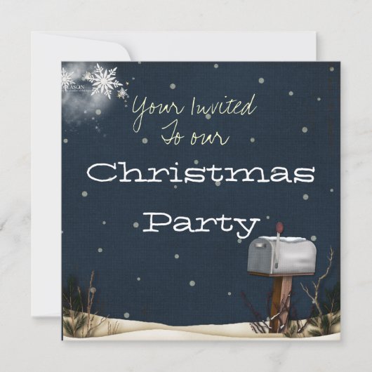 Uitnodiging voor kerstfeestdagen (Voorkant)