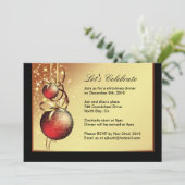 Uitnodiging voor kerstfeestdagen (Staand voorkant)