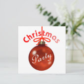 Uitnodiging voor kerstfeestdagen (Staand voorkant)