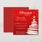 Uitnodiging voor kerstfeestdagen (Voorkant / Achterkant)