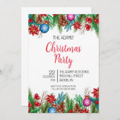 Uitnodiging voor kerstfeestdagen (Voorkant / Achterkant)