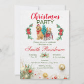 Uitnodiging voor kerstfeestdagen (Voorkant)