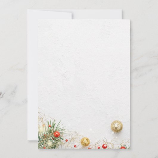 Uitnodiging voor kerstfeestdagen (Achterkant)