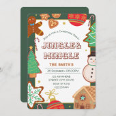 Uitnodiging voor kerstfeestdagen (Voorkant / Achterkant)