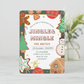 Uitnodiging voor kerstfeestdagen (Staand voorkant)