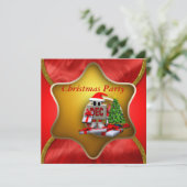 Uitnodiging voor kerstfeestdagen (Staand voorkant)