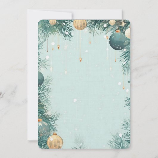 Uitnodiging voor kerstfeestdagen (Achterkant)