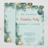 Uitnodiging voor kerstfeestdagen (Voorkant / Achterkant)