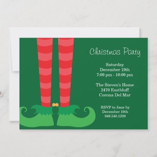 Uitnodiging voor kerstfeestdagen (Voorkant)