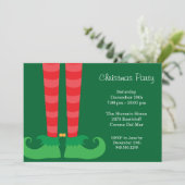 Uitnodiging voor kerstfeestdagen (Staand voorkant)