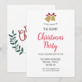 Uitnodiging voor kerstfeestdagen (Voorkant / Achterkant)