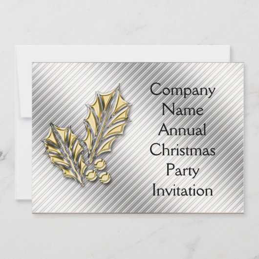 Uitnodiging voor kerstfeestdagen bij bedrijf (Voorkant)