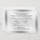 Uitnodiging voor kerstfeestdagen bij bedrijf (Achterkant)