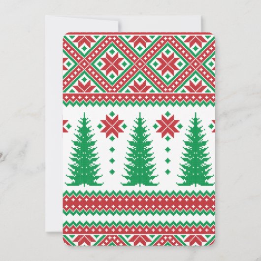 Uitnodiging voor kerstfeestdagen bij Nerdy Reindee (Achterkant)