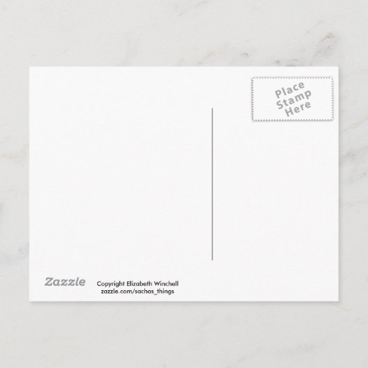 Uitnodiging voor kerstfeestdagen briefkaart (Achterkant)