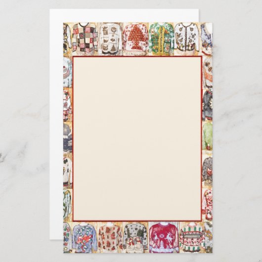  uitnodiging voor kerstfeestdagen briefpapier (Voorkant / Achterkant)