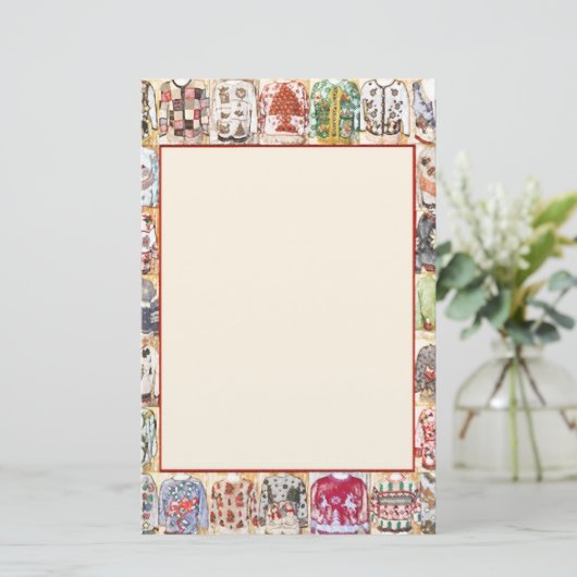  uitnodiging voor kerstfeestdagen briefpapier (Staand voorkant)