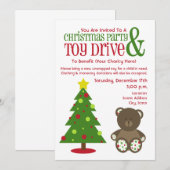 Uitnodiging voor kerstfeestdagen en Speelgoed (Voorkant / Achterkant)