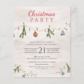 Uitnodiging voor kerstfeestdagen flyer (Voorkant)