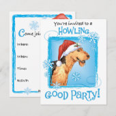 Uitnodiging voor kerstfeestdagen in Airedale (Voorkant / Achterkant)