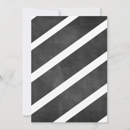 Uitnodiging voor kerstfeestdagen in Chalkboard (Achterkant)