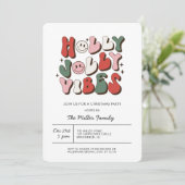 Uitnodiging voor kerstfeestdagen in Colorful Groov (Staand voorkant)