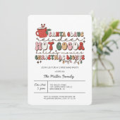 Uitnodiging voor kerstfeestdagen in Colorful Groov (Staand voorkant)