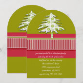Uitnodiging voor kerstfeestdagen in de limoen kers (Voorkant / Achterkant)