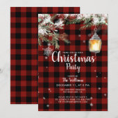 Uitnodiging voor kerstfeestdagen in de Rode Pset-W (Voorkant / Achterkant)