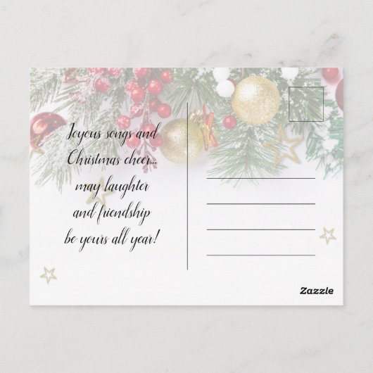 Uitnodiging voor kerstfeestdagen in de Rustige Gol (Achterkant)