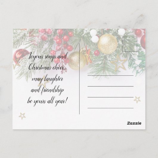 Uitnodiging voor kerstfeestdagen in de Rustige Gol (Achterkant)