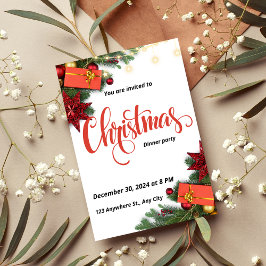 Uitnodiging voor kerstfeestdagen in Elegant