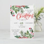 Uitnodiging voor kerstfeestdagen in Griekenland (Staand voorkant)