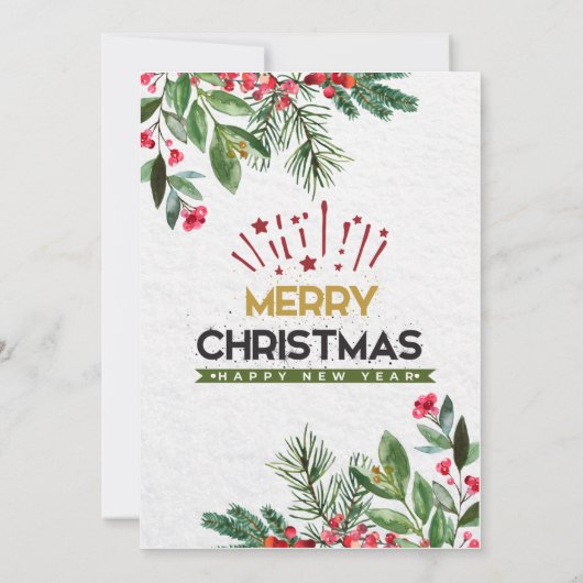 Uitnodiging voor kerstfeestdagen in Griekenland (Achterkant)