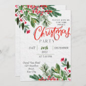 Uitnodiging voor kerstfeestdagen in Griekenland (Voorkant / Achterkant)