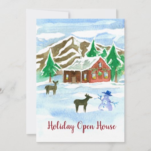 Uitnodiging voor kerstfeestdagen in het Open House (Voorkant)