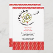 Uitnodiging voor kerstfeestdagen in Italië (Voorkant / Achterkant)