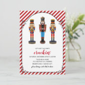 Uitnodiging voor kerstfeestdagen in Nutcracker Hol (Staand voorkant)
