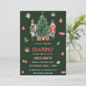 Uitnodiging voor kerstfeestdagen in Nutcracker Hol (Staand voorkant)