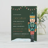 Uitnodiging voor kerstfeestdagen in Nutcracker Hol (Staand voorkant)