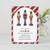 Uitnodiging voor kerstfeestdagen in Nutcracker Hol (Staand voorkant)