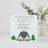 Uitnodiging voor kerstfeestdagen in onze omgeving (Staand voorkant)