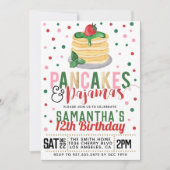 Uitnodiging voor kerstfeestdagen in pannenkoeken e (Voorkant)