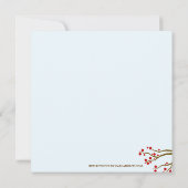 Uitnodiging voor kerstfeestdagen in Red Berries (Achterkant)