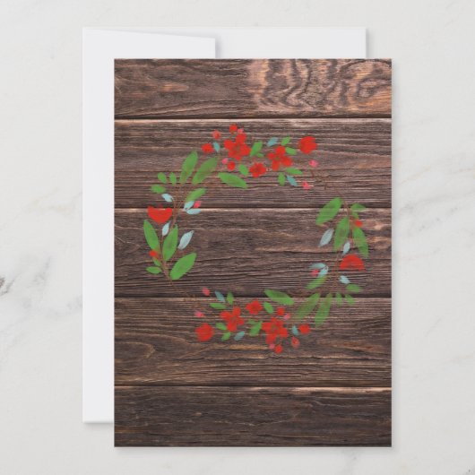 Uitnodiging voor kerstfeestdagen in Robuusland (Achterkant)