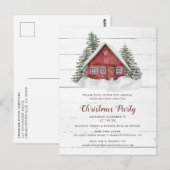 Uitnodiging voor kerstfeestdagen in Roustië (Voorkant / Achterkant)