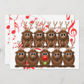 Uitnodiging voor kerstfeestdagen in Santa's Reinde (Voorkant / Achterkant)