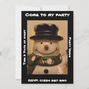 Uitnodiging voor kerstfeestdagen in Snowman